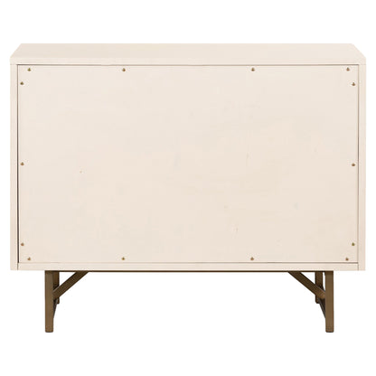 Van Rectangular Nightstand - Matte Alabaster