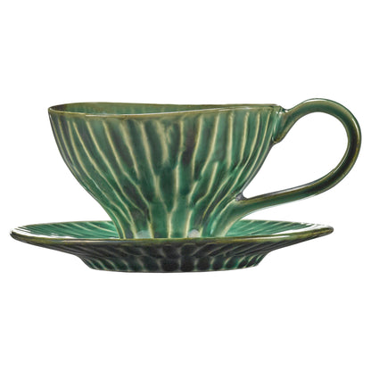 Verde Lanza Green Cappuccino Cup Set of 4