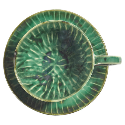 Verde Lanza Green Cappuccino Cup Set of 4