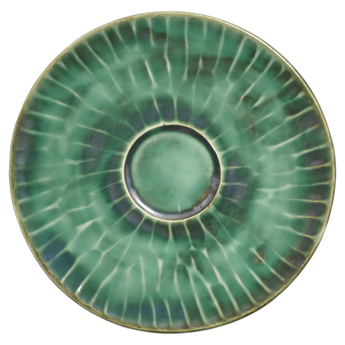 Verde Lanza Green Cappuccino Saucer Set of 4