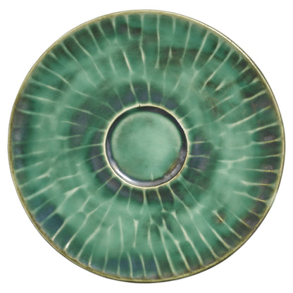 Verde Lanza Green Cappuccino Saucer Set of 4