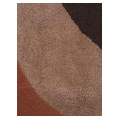 View Tufted Rug - Red Brown