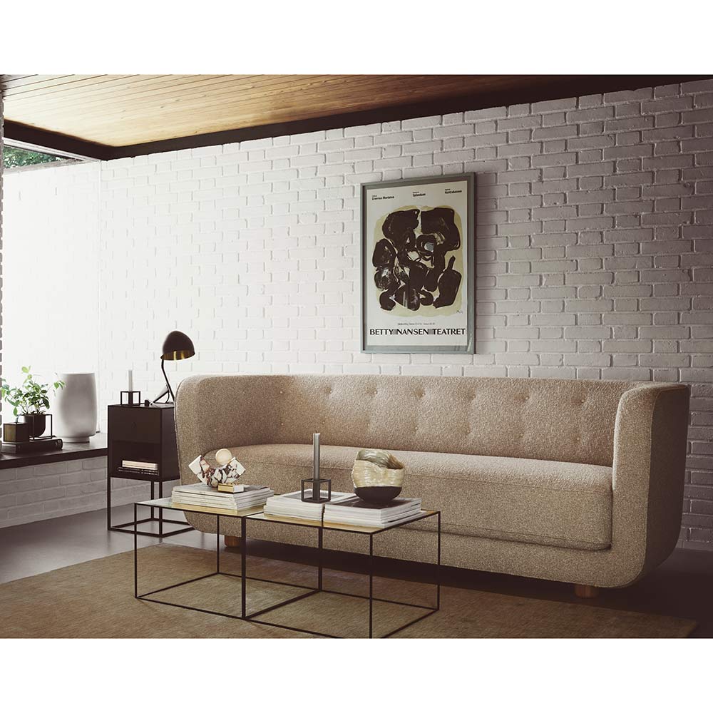 Vilhelm Sofa - Anthracite Sheepskin, Natural Oak