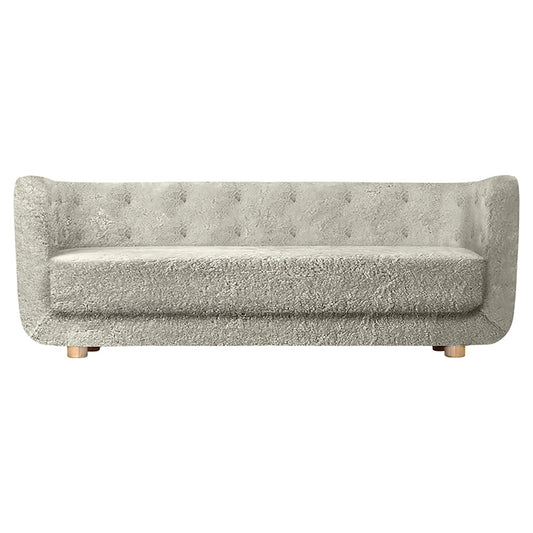 Vilhelm Sofa - Green Tea Sheepskin, Natural Oak