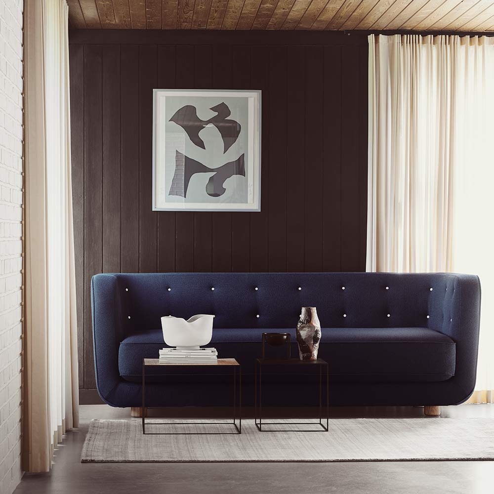 Vilhelm Sofa - Green Tea Sheepskin, Natural Oak