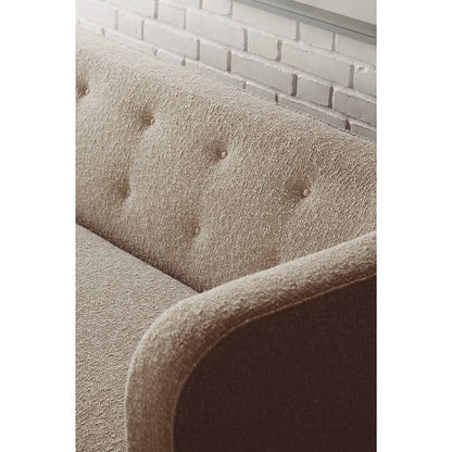 Vilhelm Sofa - Green Tea Sheepskin, Natural Oak
