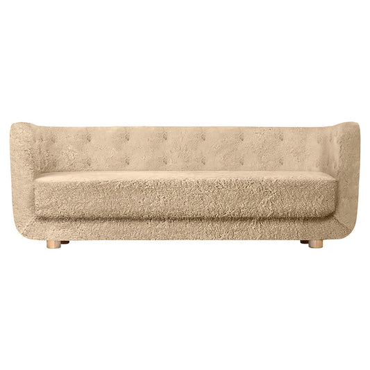 Vilhelm Sofa - Honey Sheepskin, Natural Oak