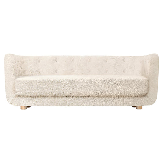 Vilhelm Sofa - Off White Sheepskin, Natural Oak
