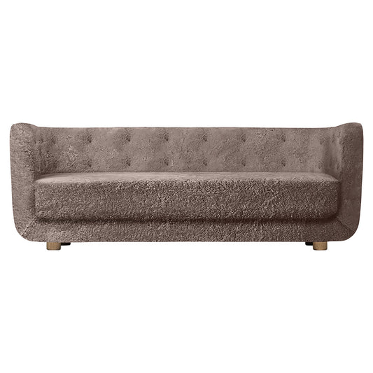 Vilhelm Sofa - Sahara Sheepskin, Smoked Oak