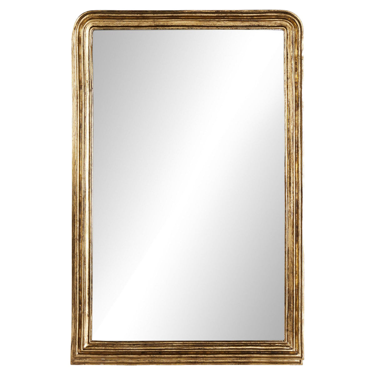 Vintage Louis Floor Mirror - Antiqued Gold Leaf