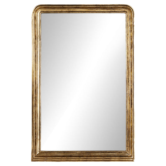 Vintage Louis Floor Mirror - Antiqued Gold Leaf