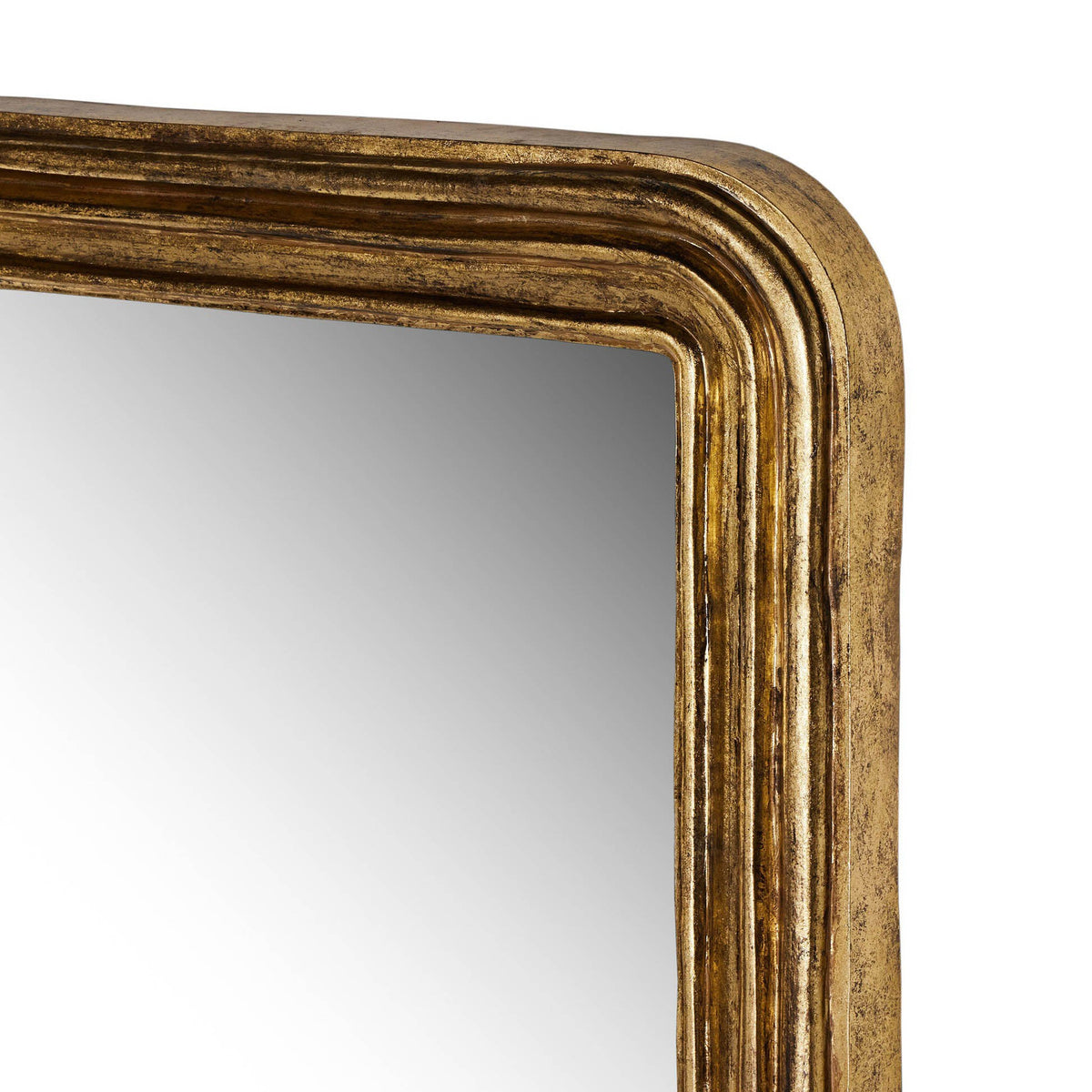 Vintage Louis Floor Mirror - Antiqued Gold Leaf