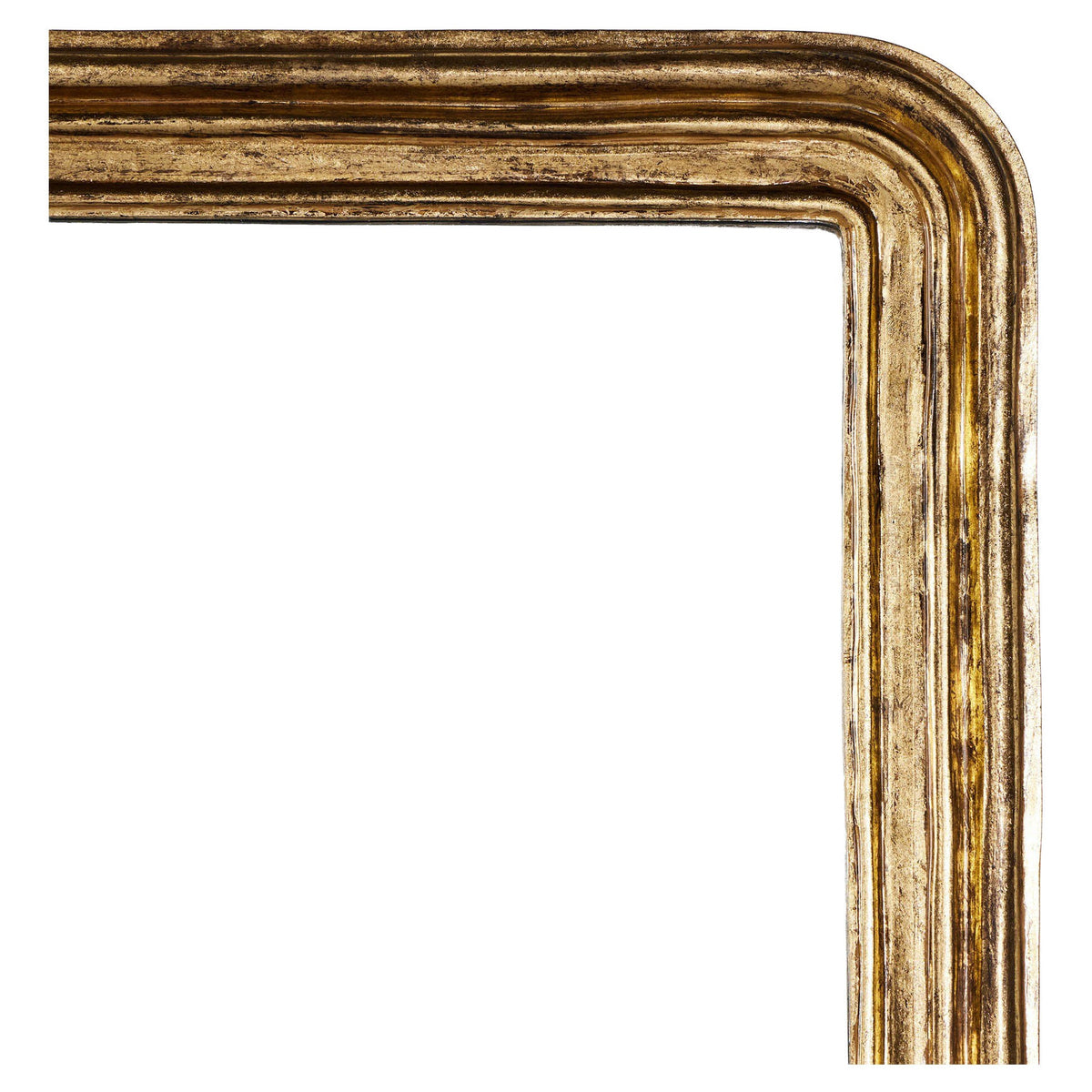 Vintage Louis Floor Mirror - Antiqued Gold Leaf