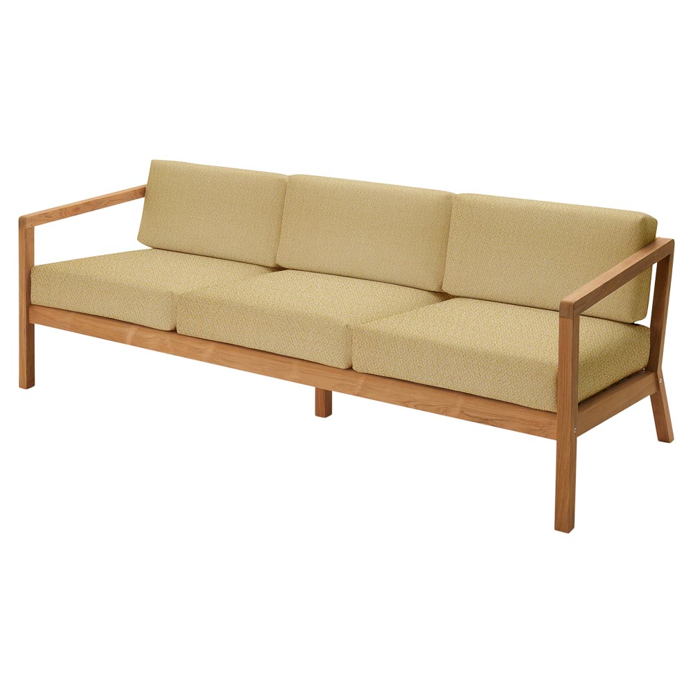Virkelyst Outdoor 3 Seater Sofa - Honey Yellow