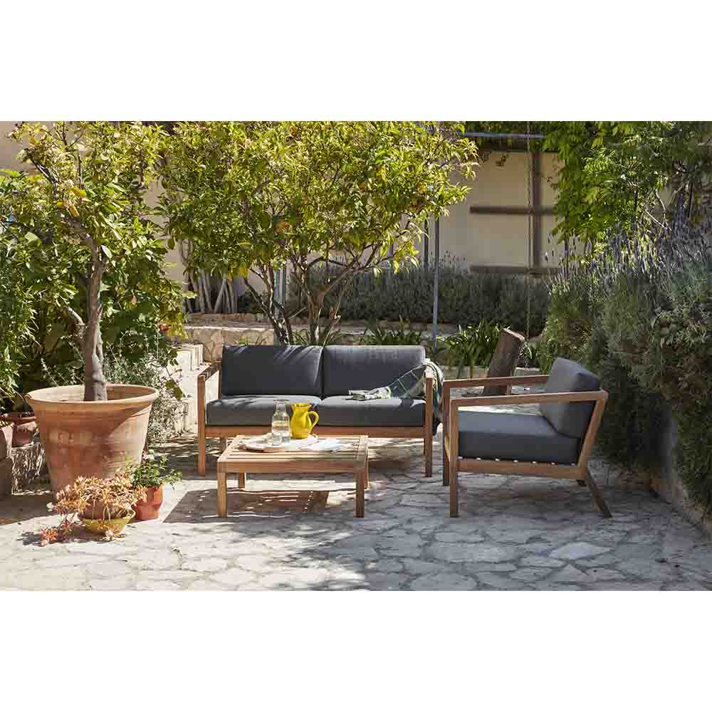 Virkelyst Outdoor Lounge Chair - Golden Yellow Stripe