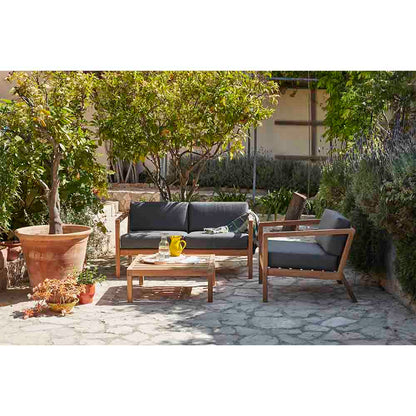 Virkelyst Outdoor Lounge Chair - Golden Yellow Stripe