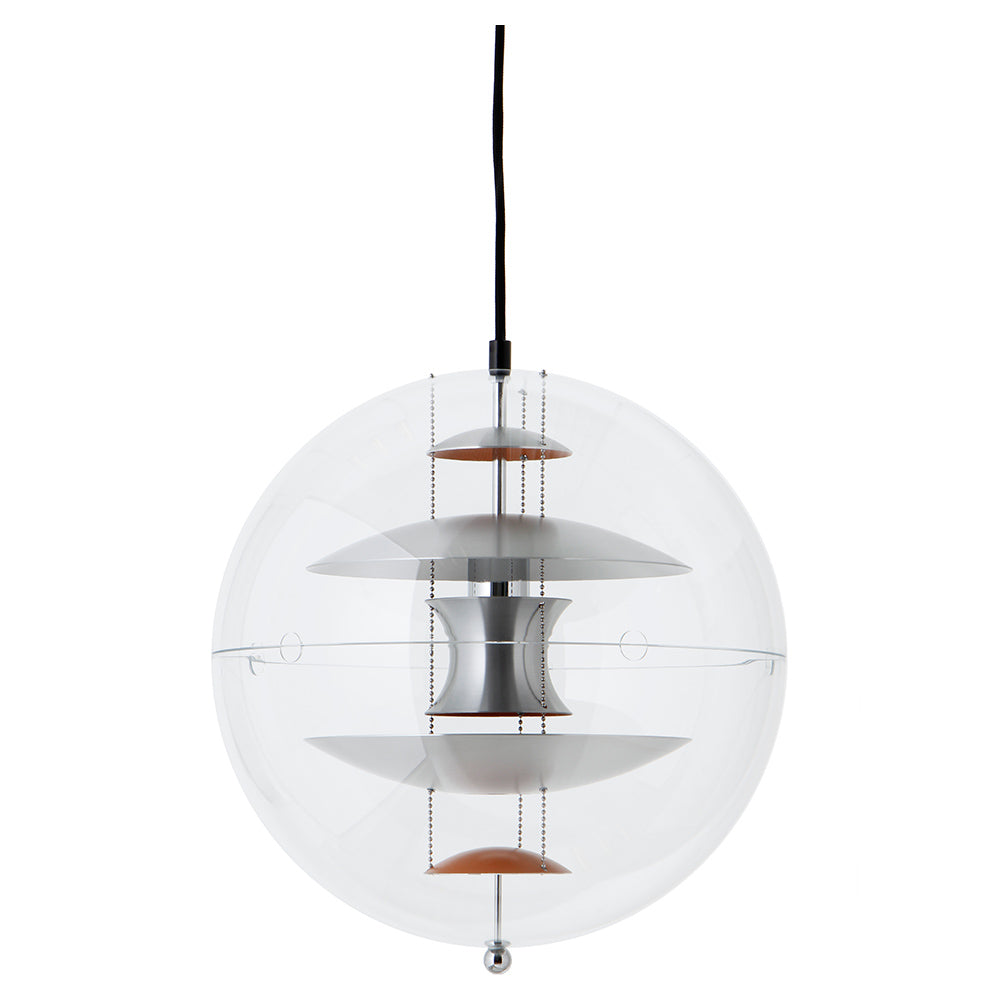 VP Globe Pendant - Brushed Alu, Orange