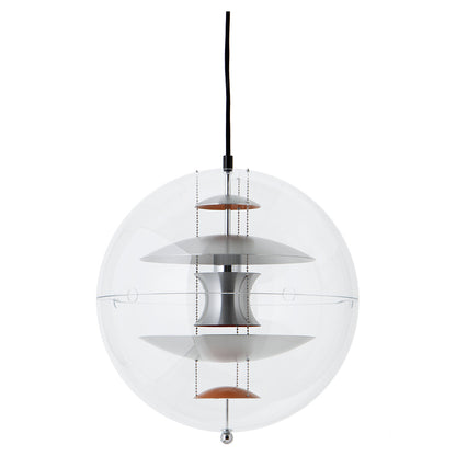 VP Globe Pendant - Brushed Alu, Orange