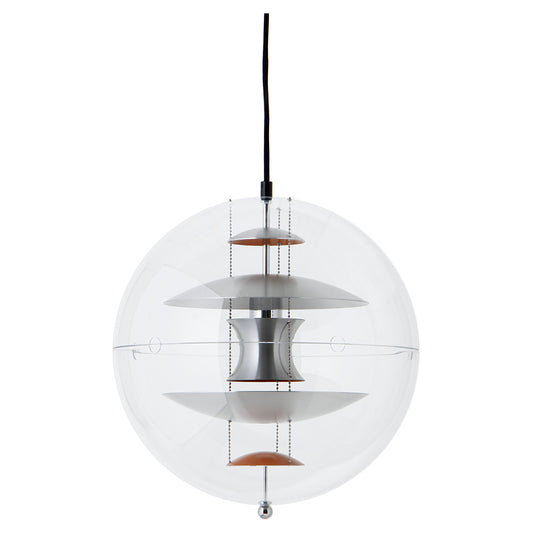VP Globe Pendant - Brushed Alu, Orange