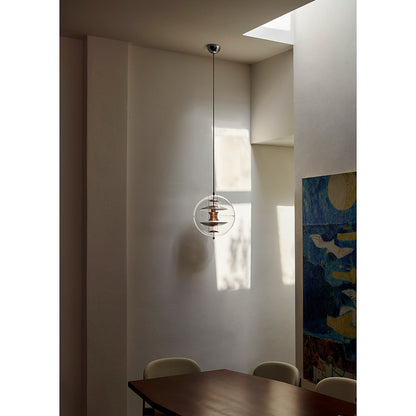 VP Globe Pendant - Brushed Alu, Orange