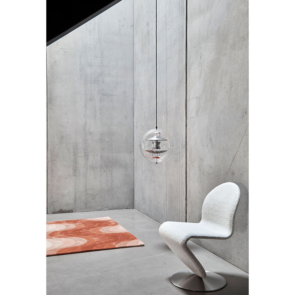 VP Globe Pendant - Brushed Alu, Orange