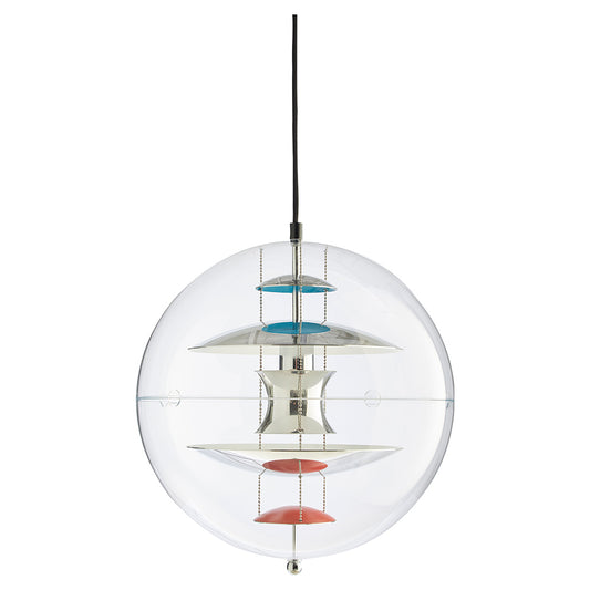 VP Globe Pendant - Chrome, Red, Blue