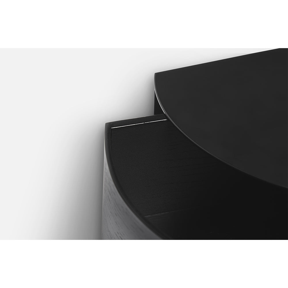 Wallie Wall Drawer - Black Painted Oak