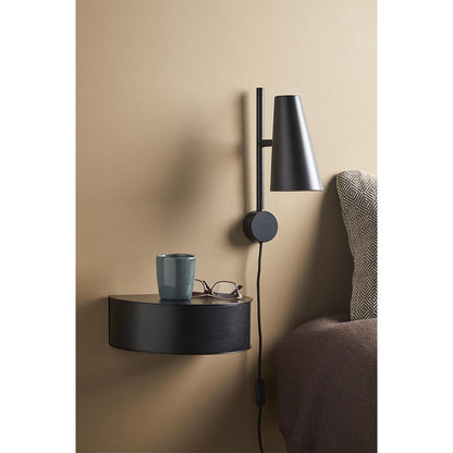 Wallie Wall Drawer - Black Painted Oak