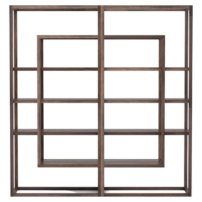 Waylon Double Bookshelf - Harvest Brown