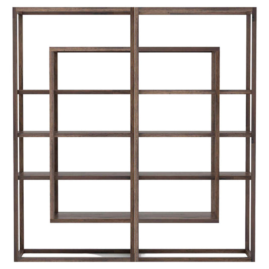 Waylon Double Bookshelf - Harvest Brown