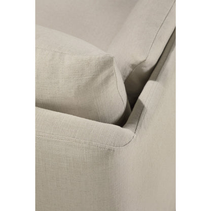 Weave 2 Seater Sofa - Bone, Removable Cover