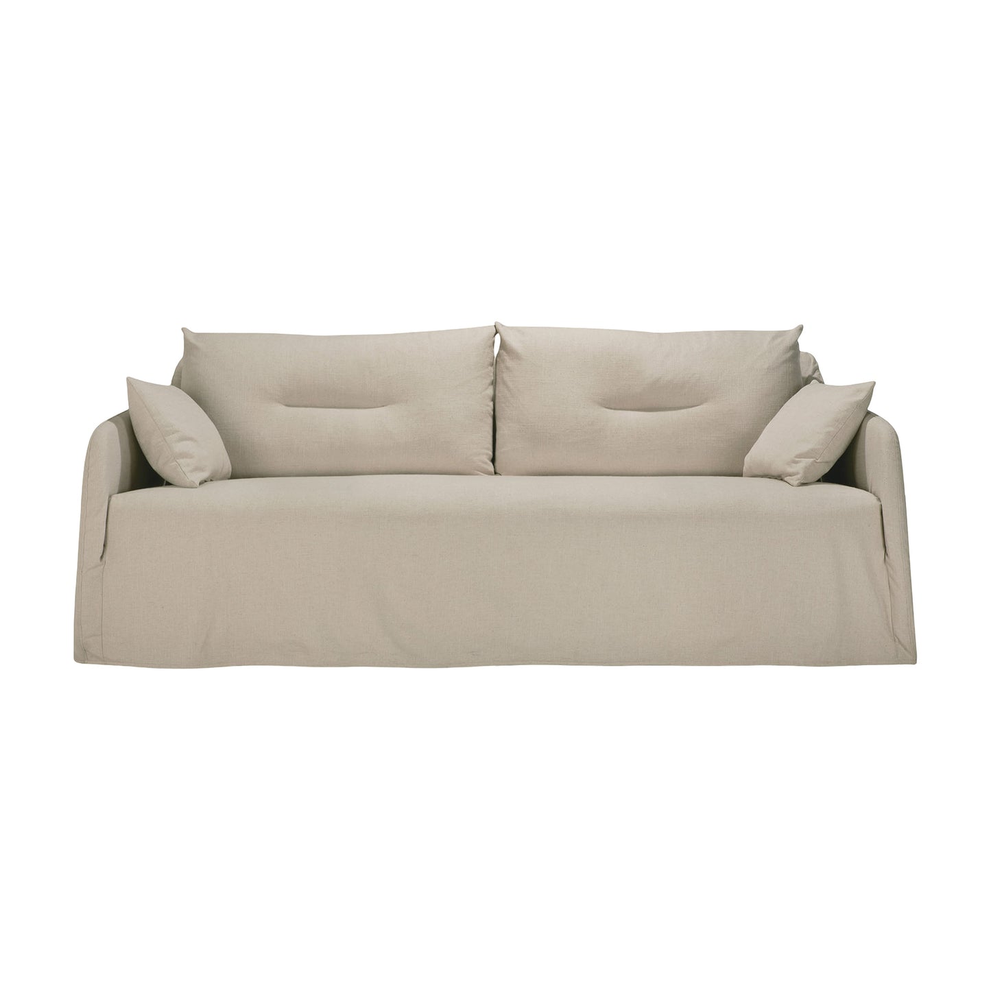 Weave 2 Seater Sofa - Bone, Removable Cover