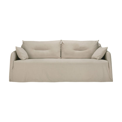 Weave 2 Seater Sofa - Bone, Removable Cover