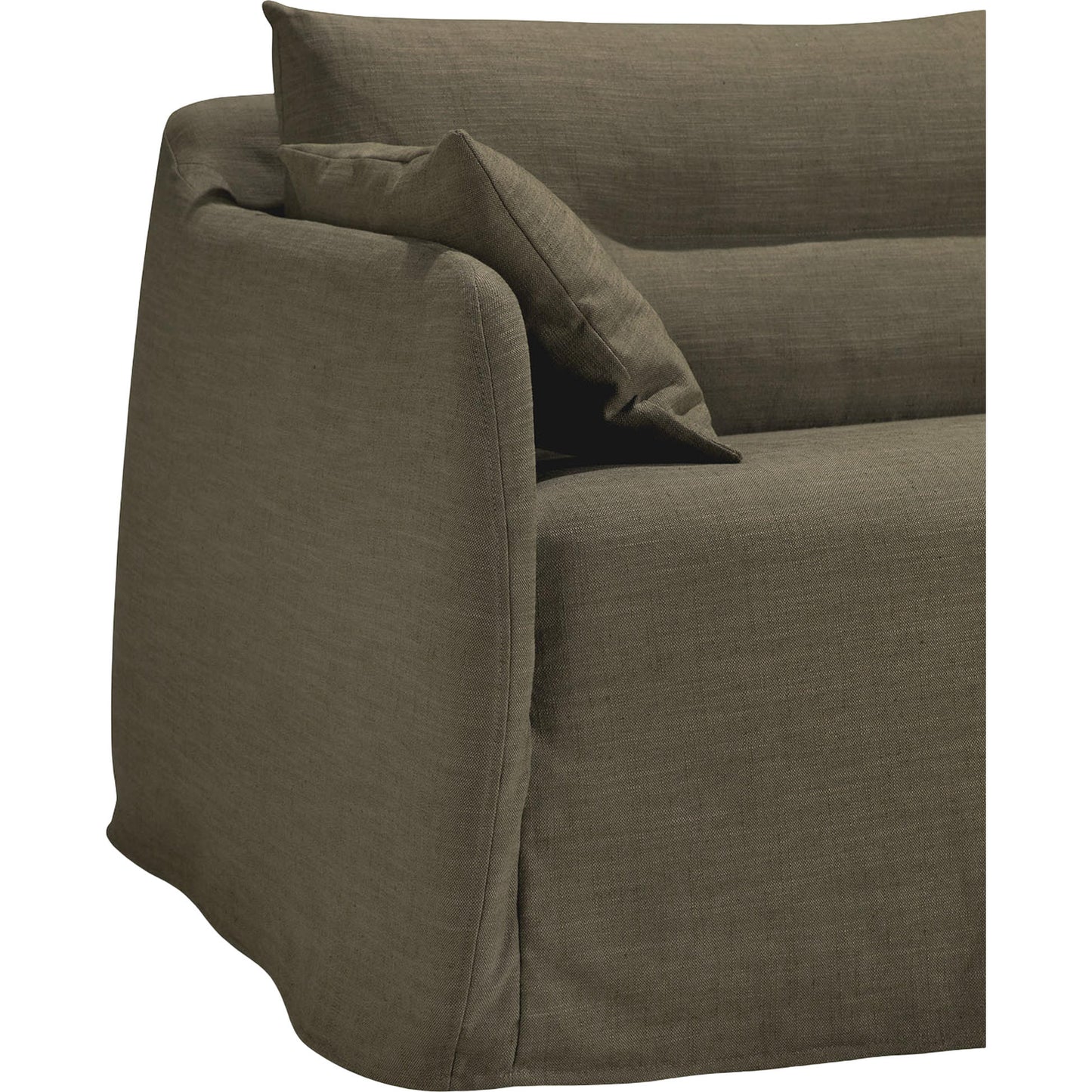 Weave 2 Seater Sofa - Green, Removable Cover