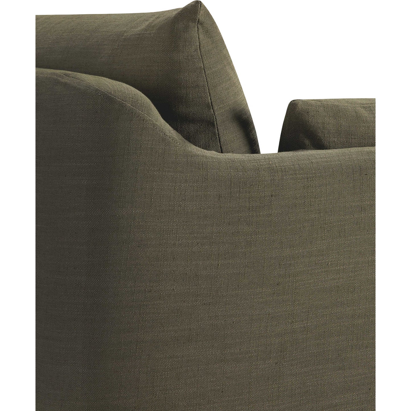 Weave 2 Seater Sofa - Green, Removable Cover