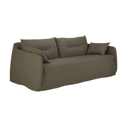 Weave 2 Seater Sofa - Green, Removable Cover