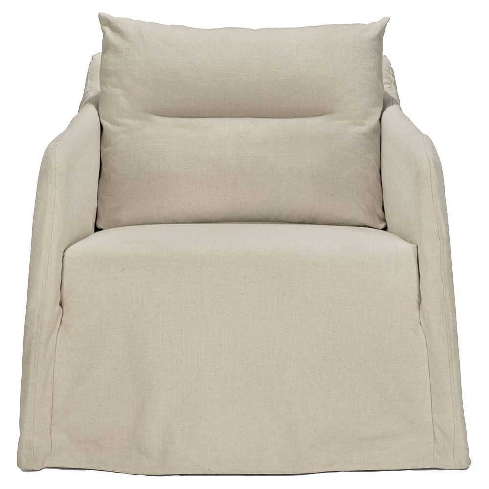 Weave Lounge Chair - Bone, Removable Cover