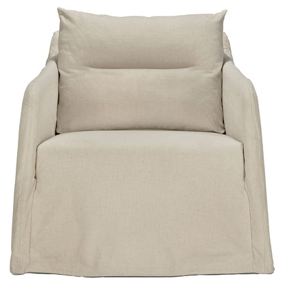 Weave Lounge Chair - Bone, Removable Cover