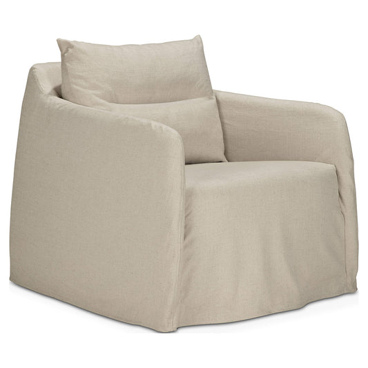 Weave Lounge Chair - Bone, Removable Cover