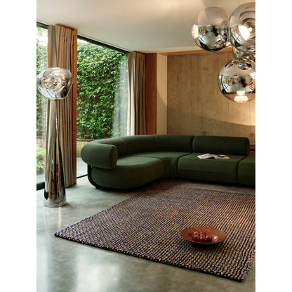 Weave Rug - Blue, Natural