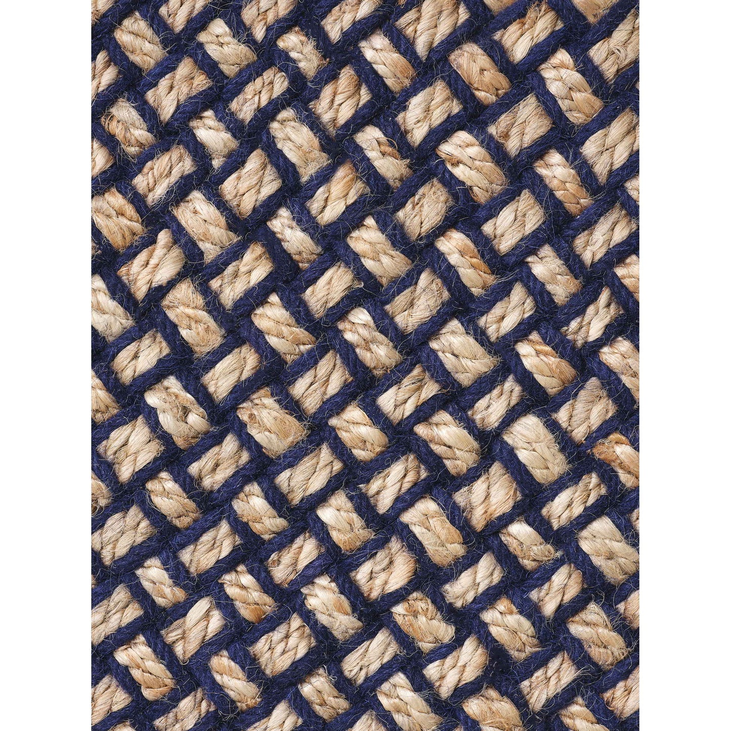 Weave Rug - Blue, Natural