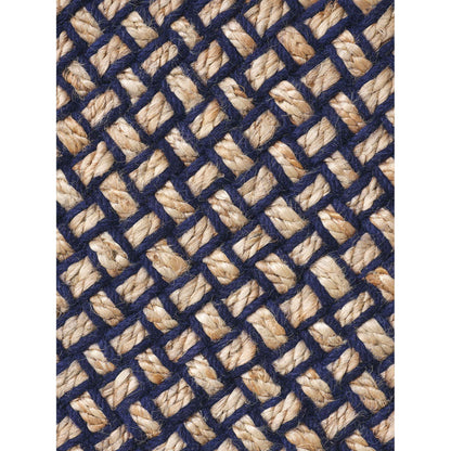 Weave Rug - Blue, Natural