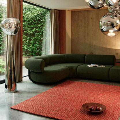 Weave Rug - Orange, Natural