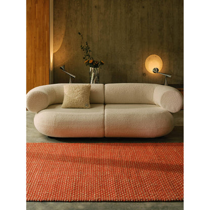 Weave Rug - Orange, Natural