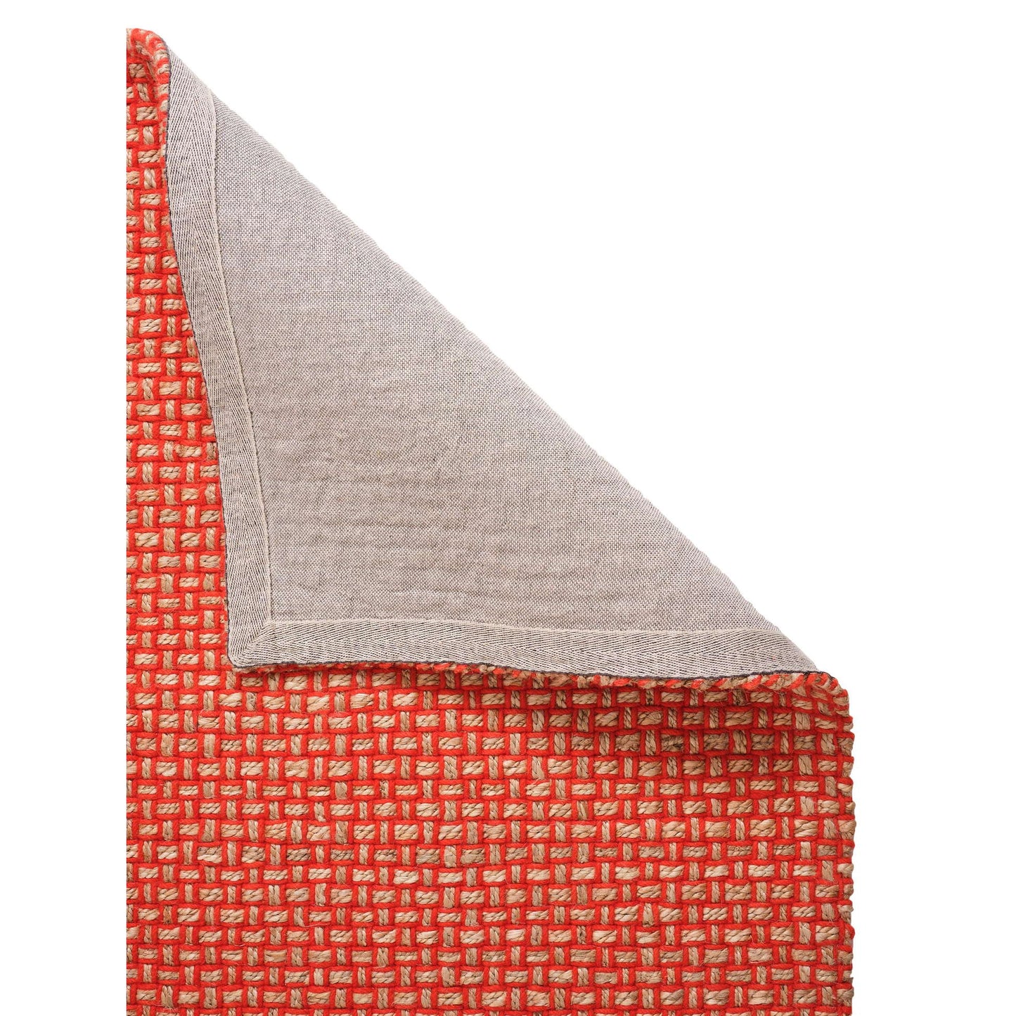 Weave Rug - Orange, Natural