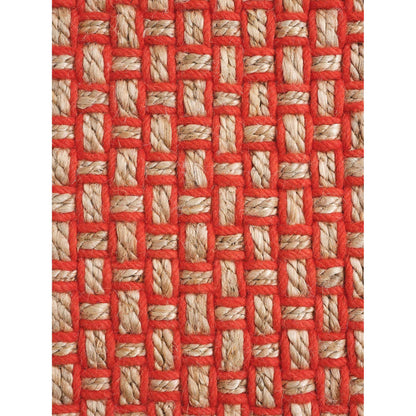 Weave Rug - Orange, Natural