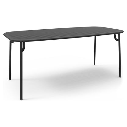 Week-End Rectangular Garden Table - Black