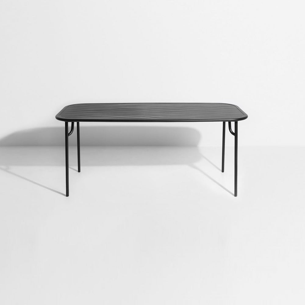 Week-End Rectangular Garden Table - Black