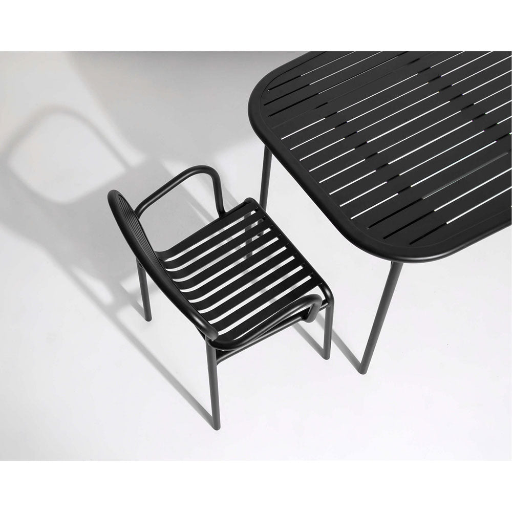 Week-End Rectangular Garden Table - Black