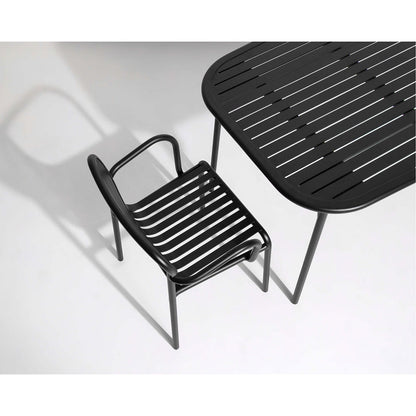 Week-End Rectangular Garden Table - Black